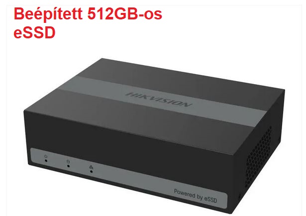 eDVR 4cs.+1 IP, begyazott SSD, AcuSense, Hikvision iDS-E04HQHI-B(STD)